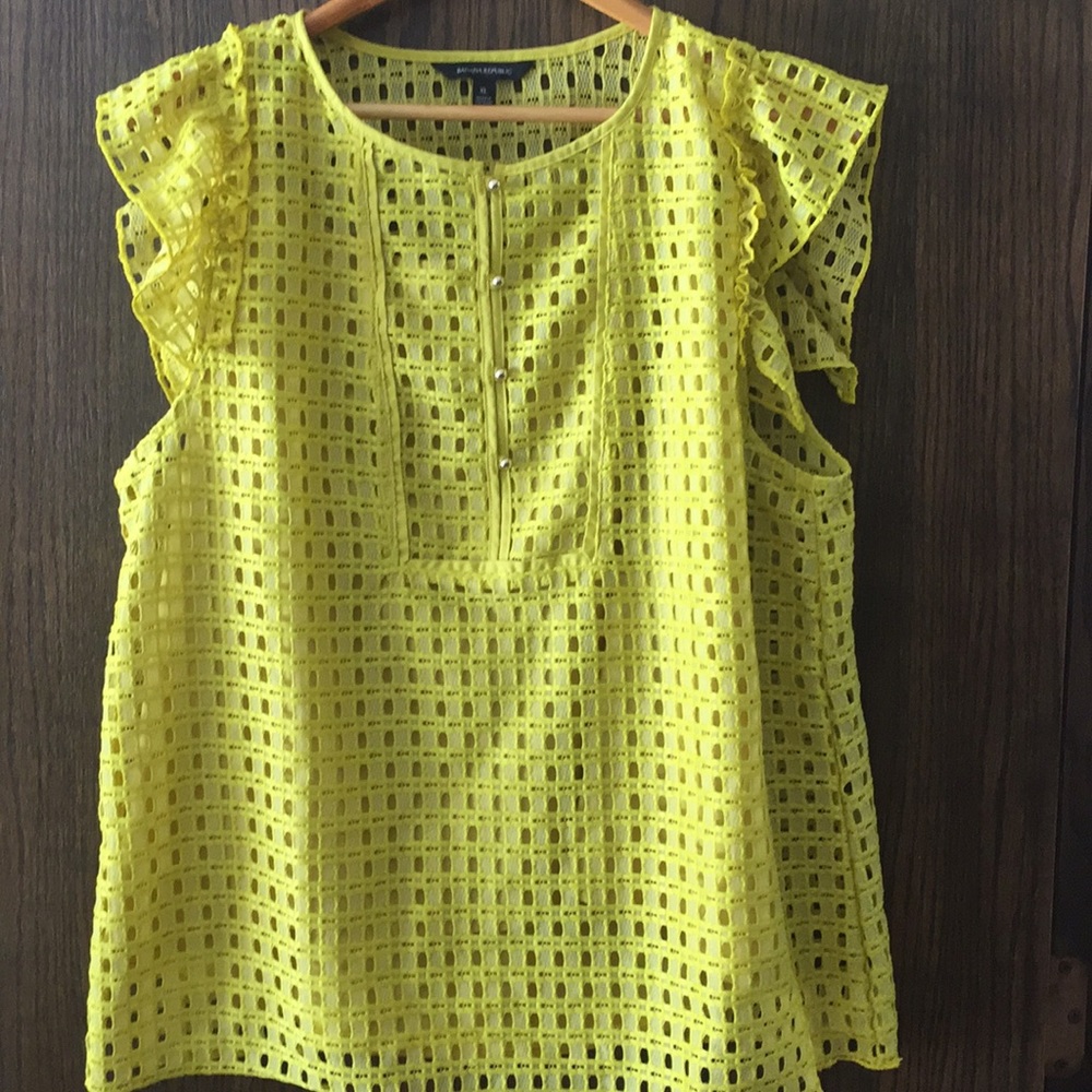 Banana Republic eyelet blouse